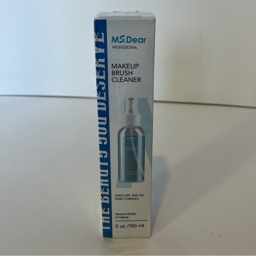 MS.Dear Professional Makeup Brush Cleaner 5oz 150ml Quick Dry No Wash NEW SEALED